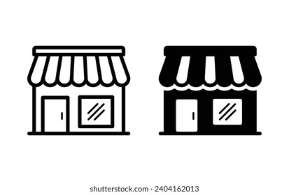 Store building icon, Store sign vector for web site Computer and mobile app