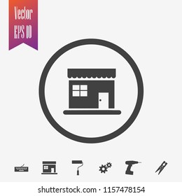 Store Building Icon Vector Stock Vector (Royalty Free) 1157478154