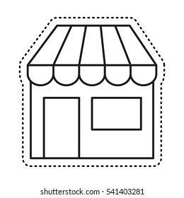 store building isolated icon vector illustration design