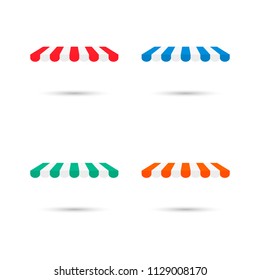 store canopy vector set red 