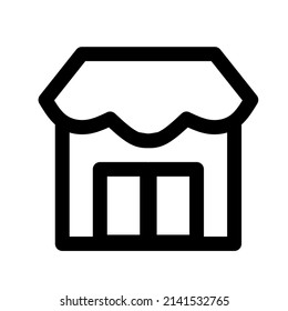 Store cartoon clip art illustration. Suitable for company or shop article
