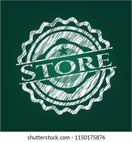 Store chalkboard emblem