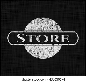 Store chalkboard emblem