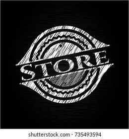 Store chalkboard emblem