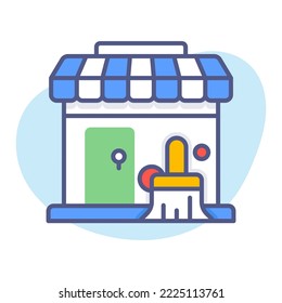 store cleaning Modern concepts design, Premium quality vector illustration concept. Vector symbol.