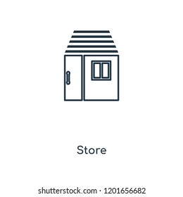 Store concept line icon. Linear Store concept outline symbol design. This simple element illustration can be used for web and mobile UI/UX.