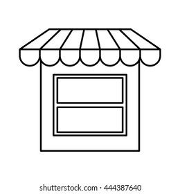 Store concept represented by classic shop icon. isolated and flat illustration 