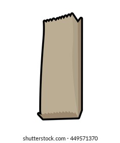 store concept represented by shopping bag icon. Isolated and flat illustration 