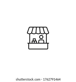 Ilustración vectorial del icono de línea delgada simple del contador