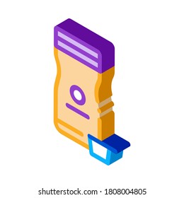 store cream icon vector. isometric store cream sign. color isolated symbol illustration