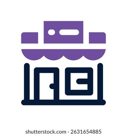 store duotone icon. Sleek and modern vector icon for websites, mobile apps, marketing materials, and corporate design. Fully scalable and ready to use.