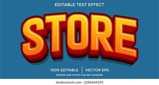 STORE Editable 3D Text Effects