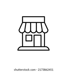 store editable stroke icon, Smart stroke icon