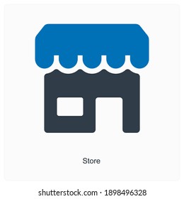 Store and fashion store icon concept
