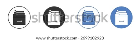 Store files icon vector. Logo Template illustration design