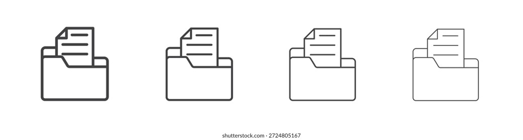 Ícones de armazenamento de arquivos para design gráfico e Web.