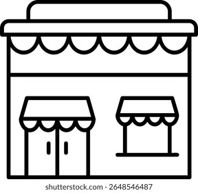 Store Filled Style Icon Design