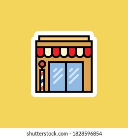 Almacenar ilustración vectorial de diseño plano
