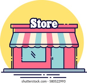Store flat icon