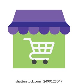 Store Flat Icon Design For Personal nad Commercial Use