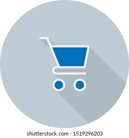 store flat icon design, shop icon design, Shop icon vector isolated with long shadow, Shop sign