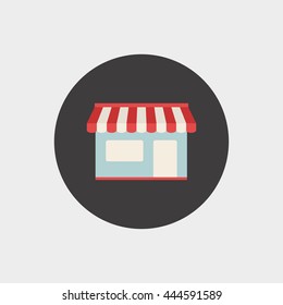 Store flat icon illustration