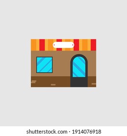 Store flat icon. Sale symbol. Logo design element