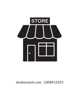 Store flat sign design. Store vector icon. Market icon. Supermarket symbol pictogram. UX UI icon