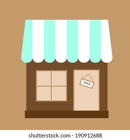 store flat vector illustration