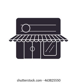 store frame market shop building icon. Isolated and flat illustration. Vector graphic