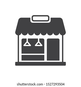 Store front icon. flat simple pictogram. Cafe vector illustration