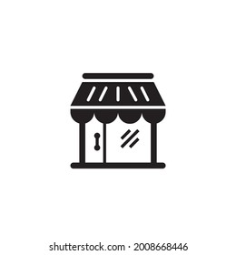 Store front illustration graphic template