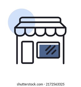 Speichern Sie das Symbol vorne einzeln. E-Commerce-Zeichen. Graph Symbol für Ihr Web-Site-Design, Logo, App, UI. Vektorgrafik, EPS10.