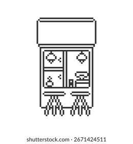 arte de pixel da loja frontal