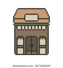 store front shop pixel art
