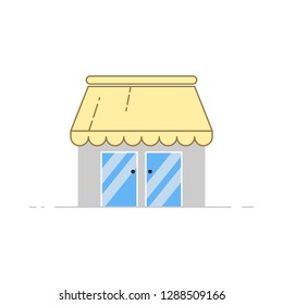 store front vector icon