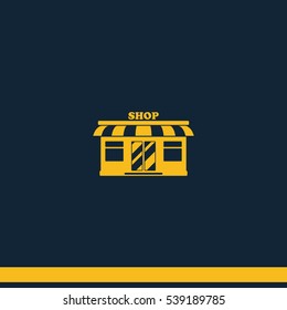Store front vector icon.