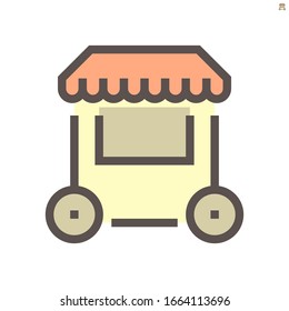 Store front vector icon design for shopping graphic design elemen, 48X48 pixel perfect and editable stroke.