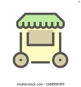 Speichern Sie das Design der Vektorillustration-Icon für den Shopping-Design-Elemen, 48X48 Pixel perfekt und editierbar.