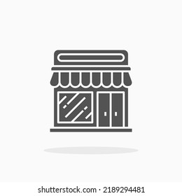 Store glyph icon. Can be used for digital product, presentation, print design and more.