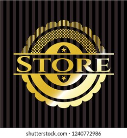 Store gold badge or emblem