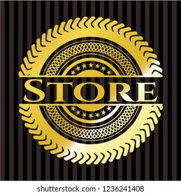 Store golden emblem