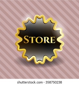 Store golden emblem