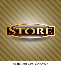 Store golden emblem