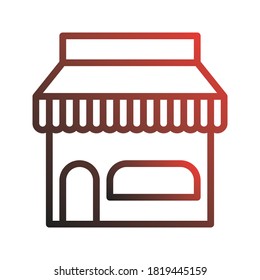 Store, Grocery, Market Icon Logo Illustration Vector Isolated. Black Friday Icon. Suitable for Web Design, Logo, App, and UI. Editable Stroke and Pixel Perfect. EPS 10.