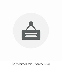 Vector de signo de icono de suspensión de tienda