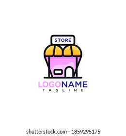 Store house logo awesome design vector template