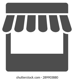 Store icon from Business Bicolor Set. Vector style: flat symbol, gray color, rounded angles, white background.