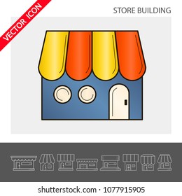 Store icon. It can be used as - logo, pictogram, icon, infographic element. Vector illustration for your cute design.