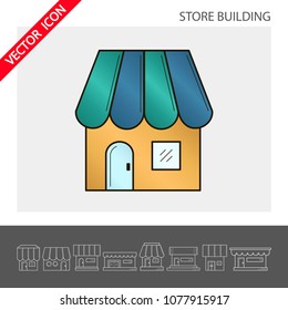 Store icon. It can be used as - logo, pictogram, icon, infographic element. Vector illustration for your cute design.